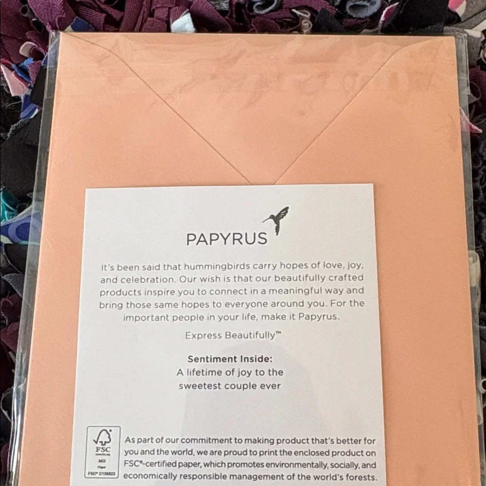 🆕Papyrus “Lovebirds” Couples Card